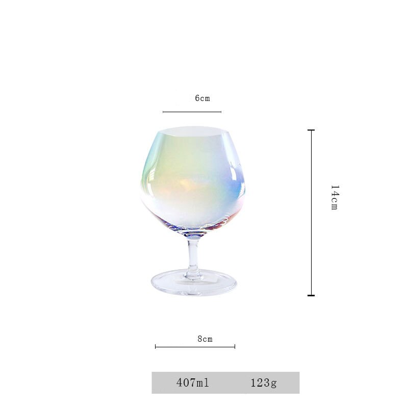 Verre à vin en cristal coloré arc-en-ciel, gobelet moderne, verre à champagne, verre à eau: YM005