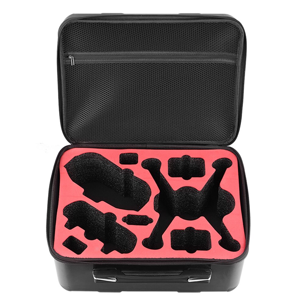 RS 4 Mini-tas, waterdichte hardcase koffer, draagbare opslag, schoudertas, reistas, opbergtas met schouderriem voor DJI Ronin RS4 Mini Gimbal Stabilisator en accessoires, zwart, Eenvoudig