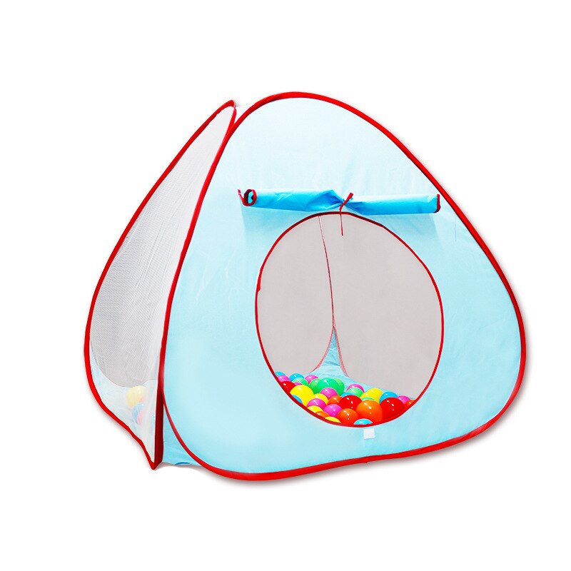 Baby Game Tent Marine Ball Fence Play House Kids Game Mosquito Nets Ball Pits Tunnel Tent For Children Portable Indoor Outdoor: BLUE