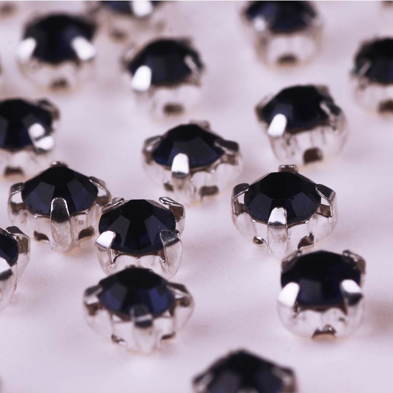 100 stk sten/strass krystal rhinsten glas syet rhinsten til tøj syet på rhinsten på tøj flatback rhinestone: Ti -tz0103