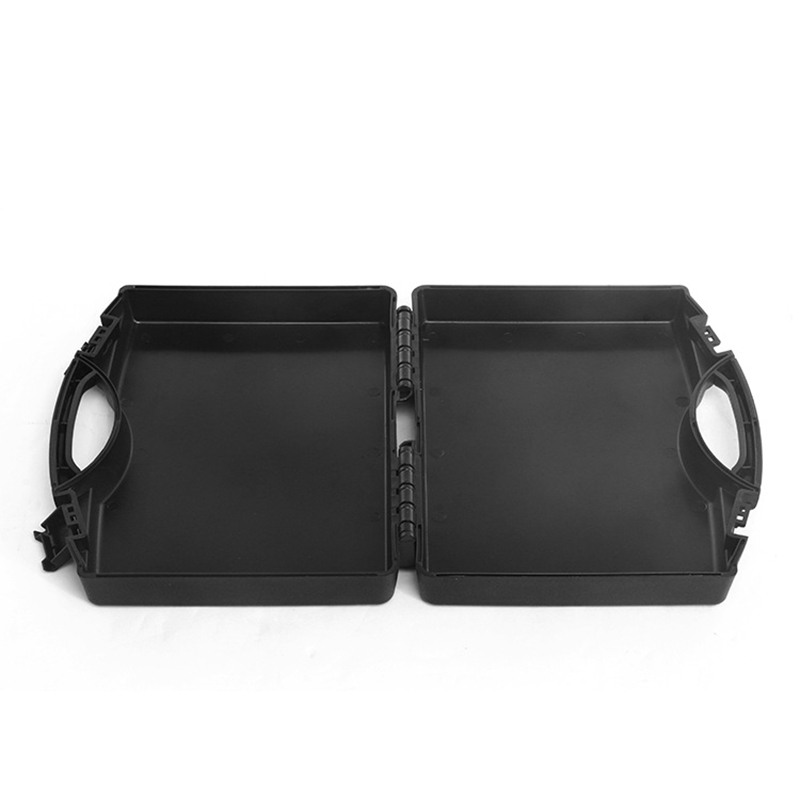 Portable Tool Case Plastic Empty Carrying Hard Case Box 195x170x46mm Protective Hard Case for Hardware Tools, Black