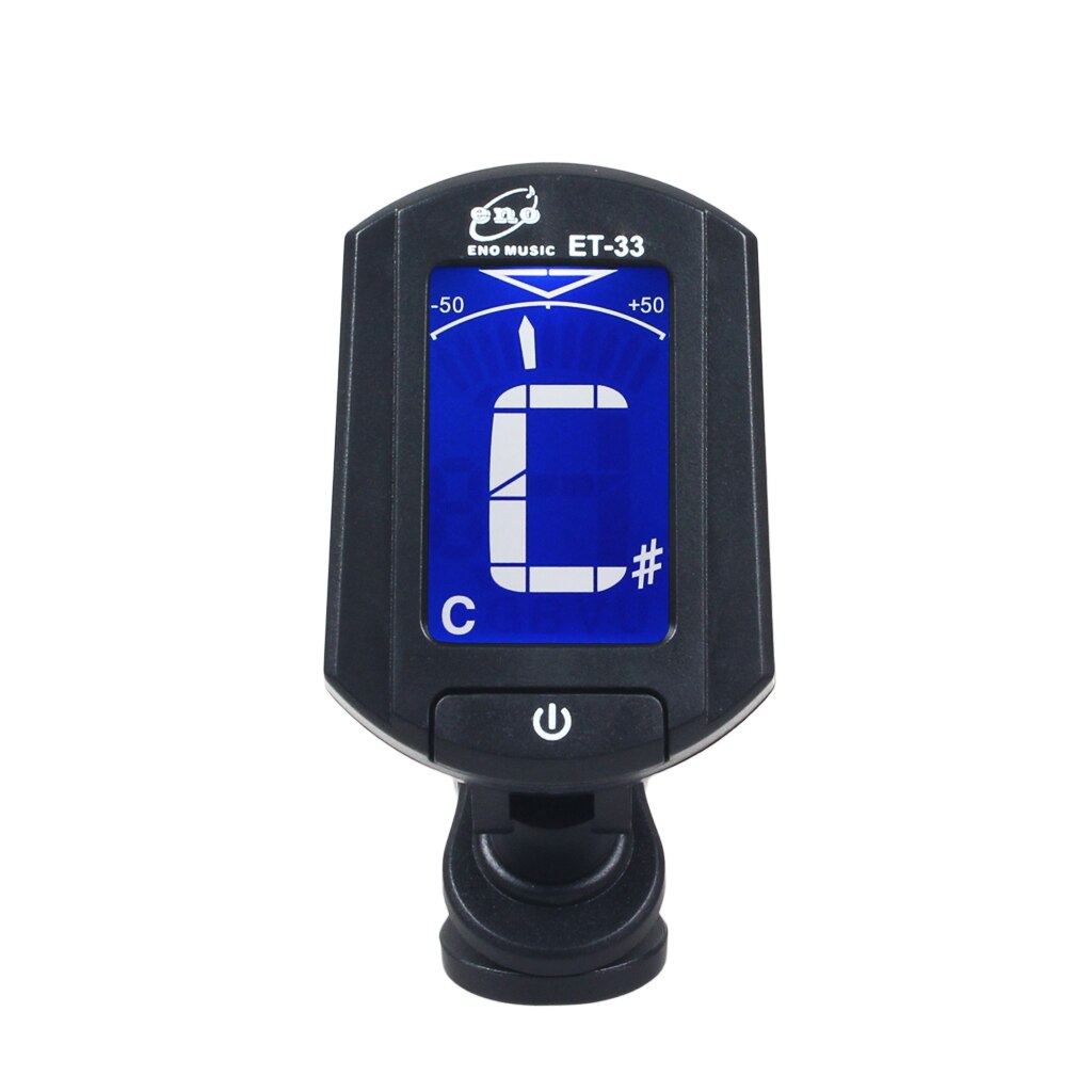 Accordeur de guitare NAOMI ENO ET-33 Mini accordeur LCD numérique clipsable pour guitare chromatique basse violon ukulélé pièces et accessoires de guitare
