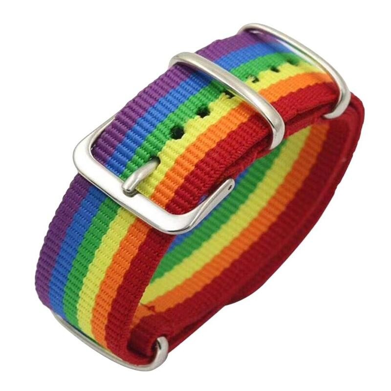 Bracelet LGBT lesbien arc-en-ciel fierté tissé tressé hommes femmes Couple amitié bijoux Bracelet LGBT