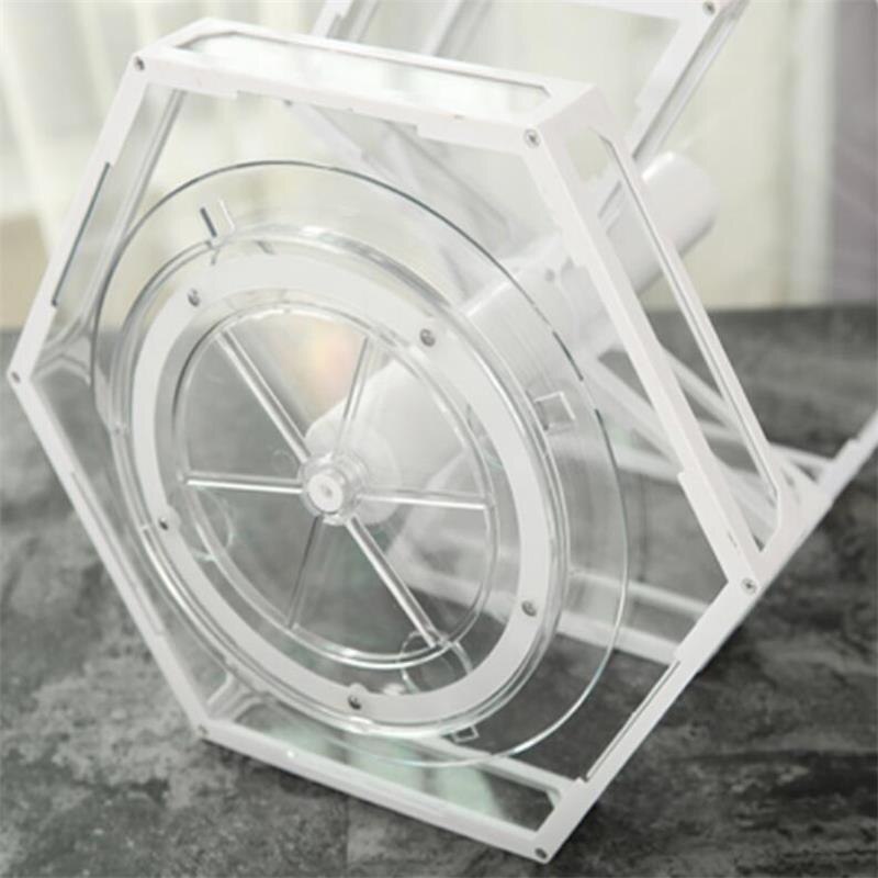 Hjem kosmetisk rack glas roterende smykker opbevaringsholder soveværelse badeværelse skrivebord stand makeup arrangør hylde parfume butikskasse