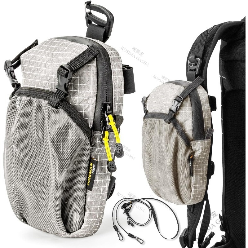 Rucksack-Schultergurt-Tasche Smartphone-Gurt-Pack Wasserdichte Rucksack-Gurttasche Anbauteil für Sport Wandern Camping