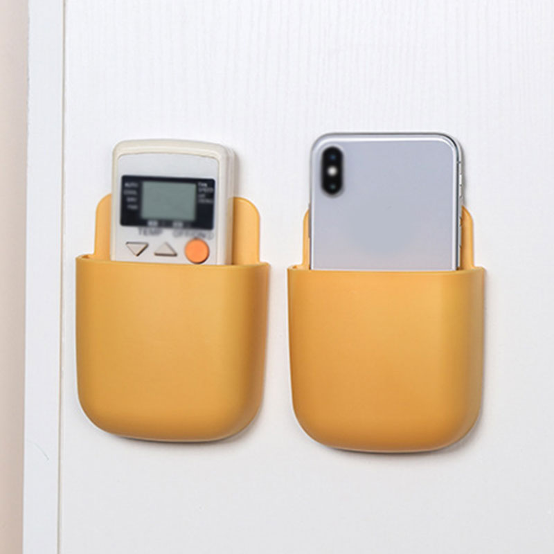 Caja de almacenamiento para mandos a distancia, Caja de almacenamiento montada de pared, aire acondicionado, mando a distancia, TV, carcasa de teléfono con soporte
