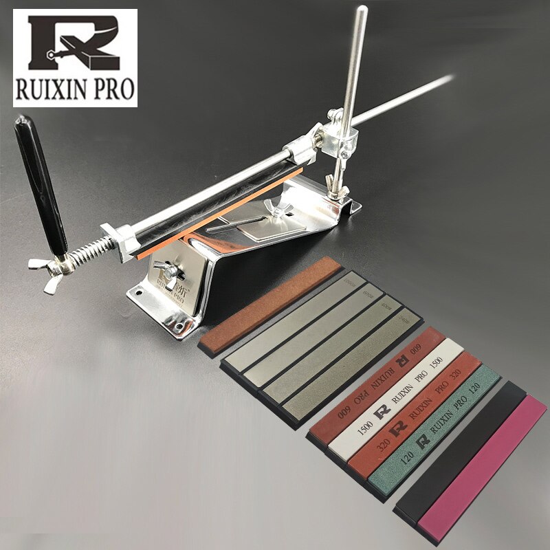 RUIXIN Kitchen Knife Sharpener Whetstone Updated Multifunction Fixed Angle Sharpening System Apex Edge Honing Tools