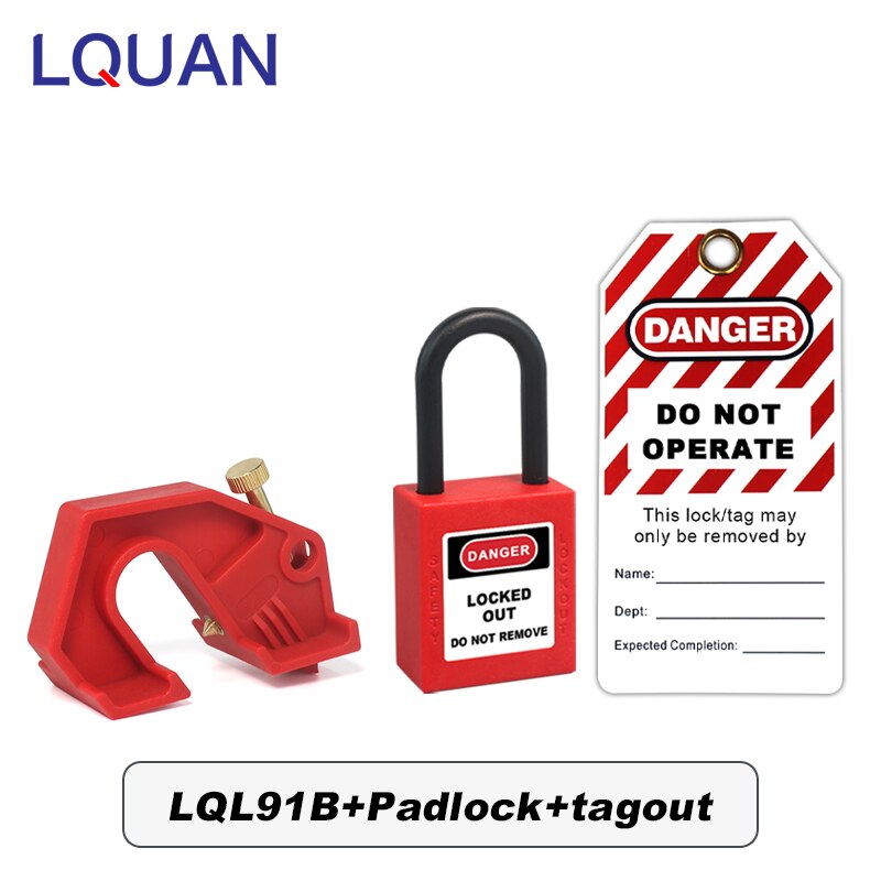 Product Safety Lockout ABS Big Large Molded Case Circuit Breaker MCB MCCB Lock: Nickel