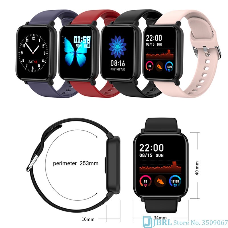 Reloj inteligente completamente táctil para hombres y mujeres, reloj inteligente electrónico para Android IOS, rastreador de Fitness, reloj inteligente deportivo con Bluetooth