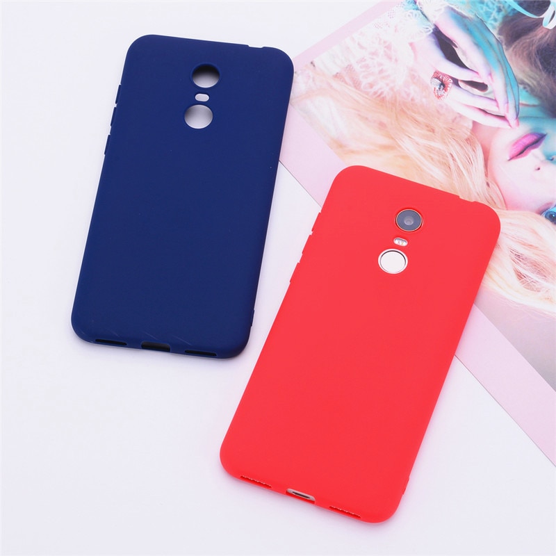 Fundas de teléfono de Color mate para Xiaomi Redmi 5/5 Plus Funda de silicona Funda trasera suave TPU para Xiaomi Funda de Redmi 5 Plus Funda