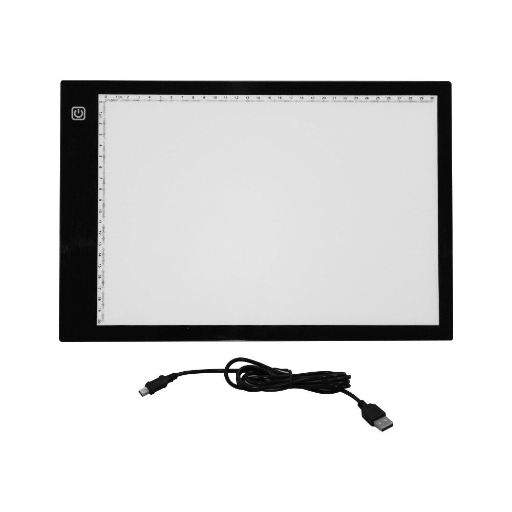 A4 Ultra-mince lumière Pad traceur USB alimenté LED Artcraft boîte à lumière copie conseil 3 niveaux réglable luminosité pour les artistes dessin