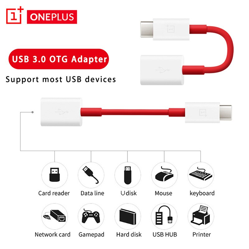 Oneplus – câble OTG Original adaptateur Usb type-c One Plus 10 Pro Nord CE 2 5G 9R 9 8T 8 Pro 7T Usb A à type-c connecteur OTG