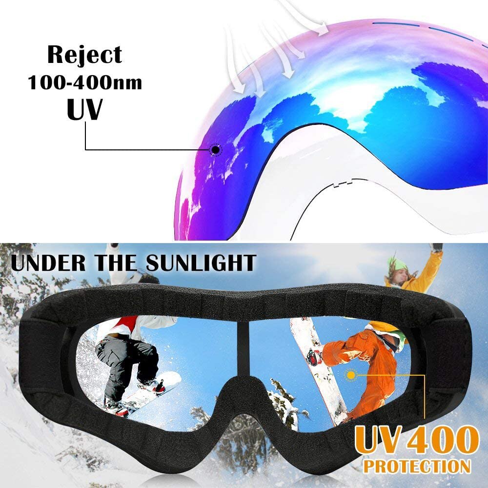 Ski snowboard bril  uv400 bescherming anti-condens wintersportbril motorbril berg skiën mannen vrouwen masker bril