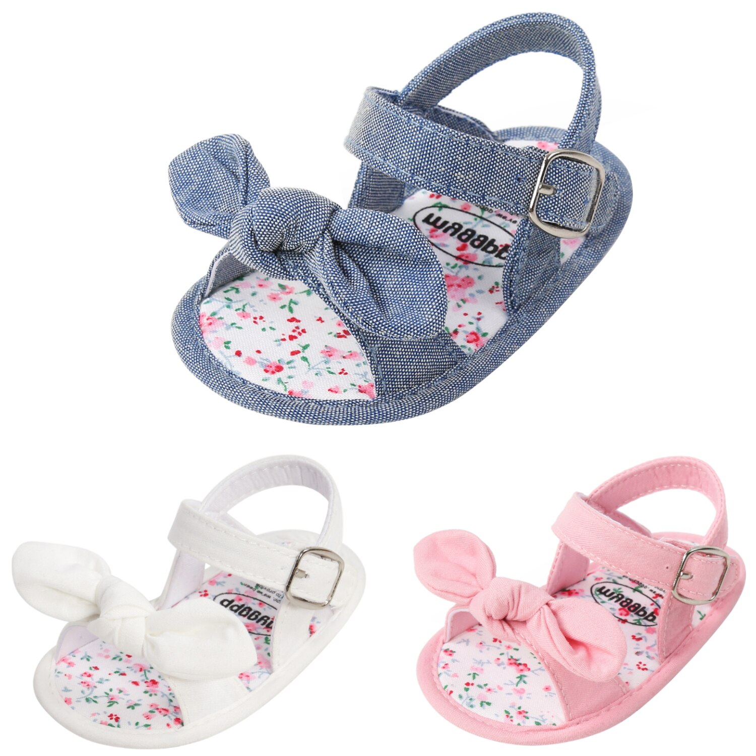 Zomer Leuke Boog Zachte Zool Kindje Sandalen Peuters Comfortabele Babyschoenen Voor Girl Pasgeborenen Casual Crib Schoenen Prewalkers