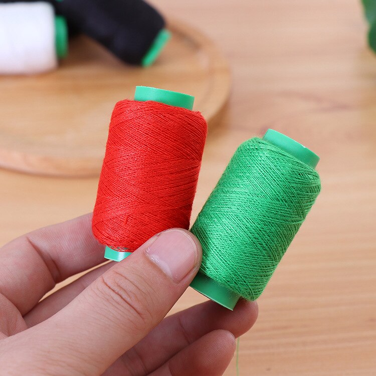 1Set Portable Mini Manual Sewing Machine Sewing Thread Scissors Simple Operation Sewing Tools Fabric Handy Needlework Tool DDJ