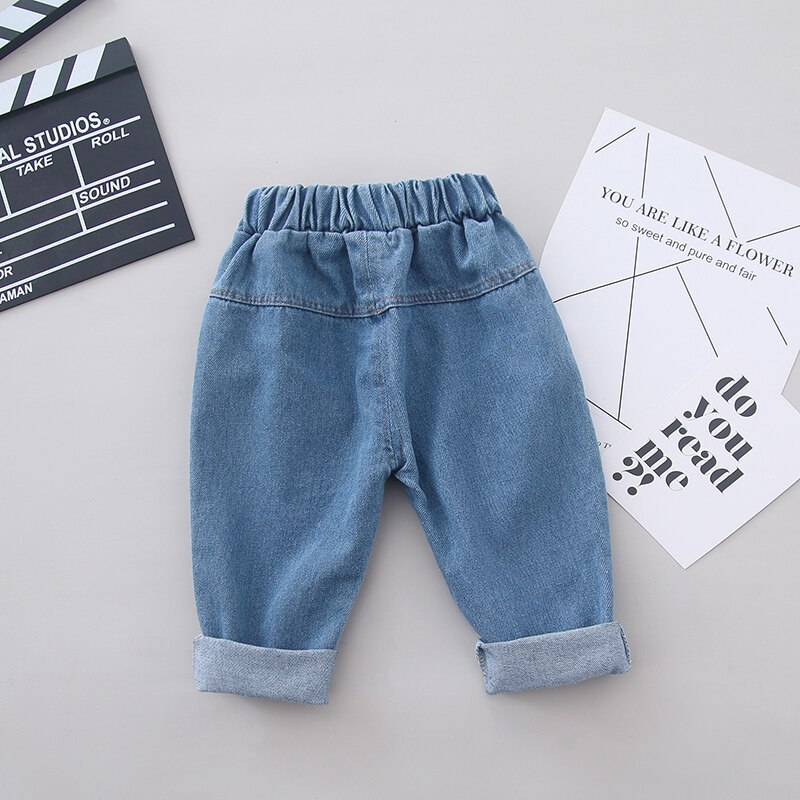 Baby Boys and Girls Monogrammed Jeans Kids Denim Pants Children's Clothing
