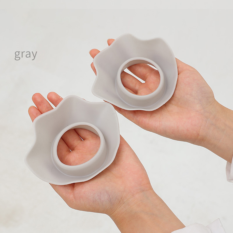 Reloj de pulsera de silicona con forma de flor, accesorio impermeable para el cabello, envoltura para la cabeza, maquillaje hecho a mano, 1 par: Blanco