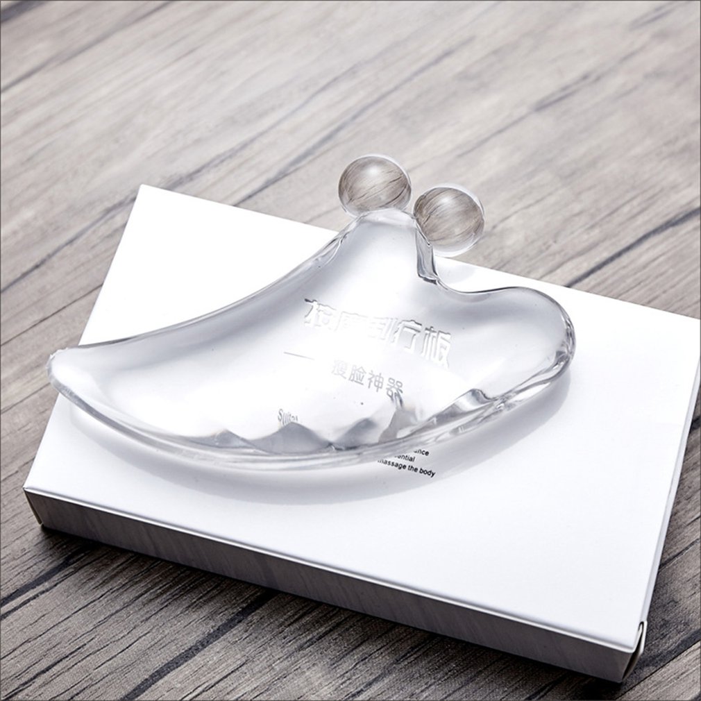Cystal Guasha Massage V-face Tool Gua Sha Body Facial Slimming Tool Anti-wrinkle Beauty Board Traditional Chinese Acupoints: 2