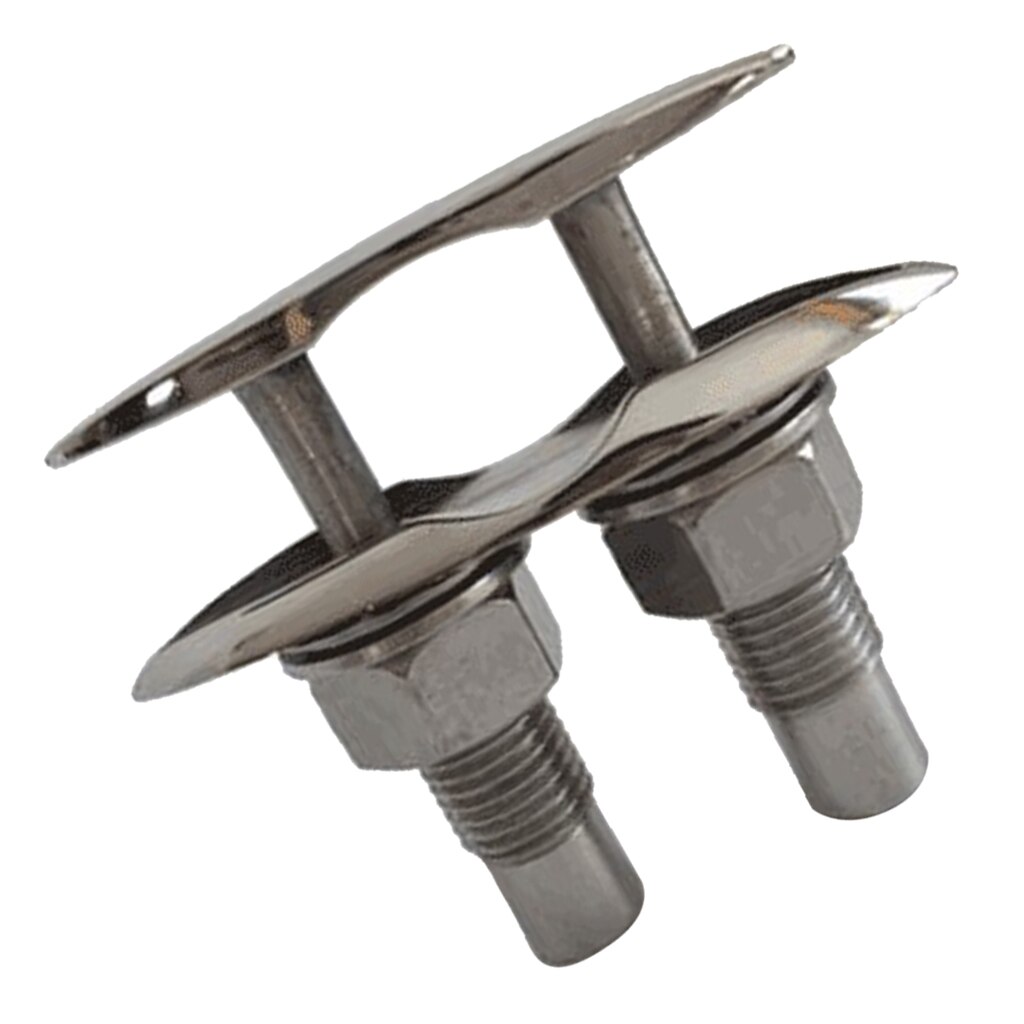 5inch - Stainless Steel Pull Up Cleat / Pop Up Rope Cleat Flush Mount for Lift Sailing Marine Boat