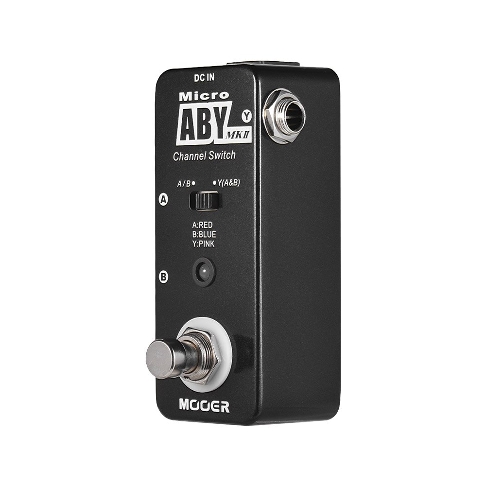 MOOER ABY MKII interrupteur de canal pédale d'effet de guitare véritable dérivation coque métallique complète pièces et accessoires de guitare