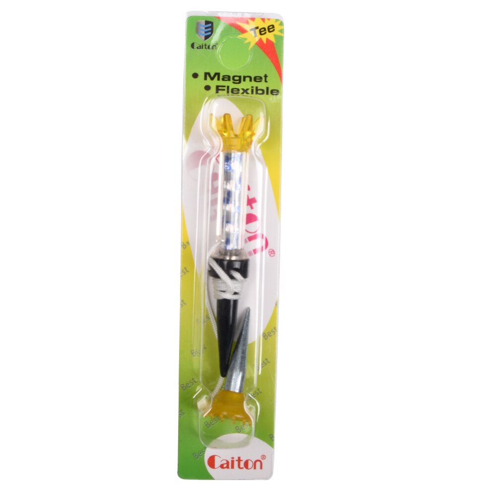 10pcs 80mm Golf Magnet tees Magnetic Step Down golf Tee Set with Anchor 8CM 3 Colors: 10Pcs Yellow