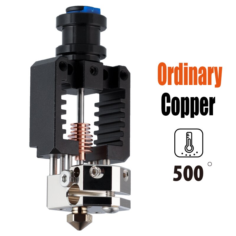 Mellow All Metal NF-Crazy Plus Hotend V6 Nozzle For Ender 3 ENDER 5 Pro CR10 Bmg Extruder 3D Printer Parts: 0.25mm / Set3