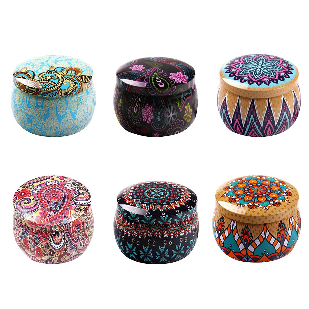 Premium Christmas Cookie Tins - Decorative Ethnic Style Cookie Tins, Extra Thick Steel - Cookie Containers for Giving