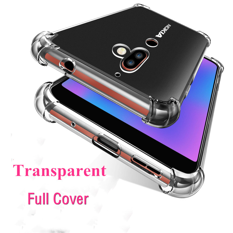 Shock-Proof Case Voor Nokia 2 3 5 6 7 8 Tpu Phone Case Cover Voor Nokia 6 2.1 3.1 5.1 6.1 7.1 7 Plus Dual Slanke Volledige Cover Cas