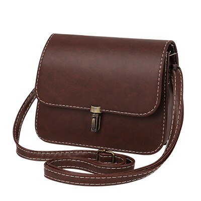 YBYT rabat en cuir PU mini sac à main hotsale dame sac à bandoulière femmes sacoche shopping sac à main messenger sacs à bandoulière: Marron
