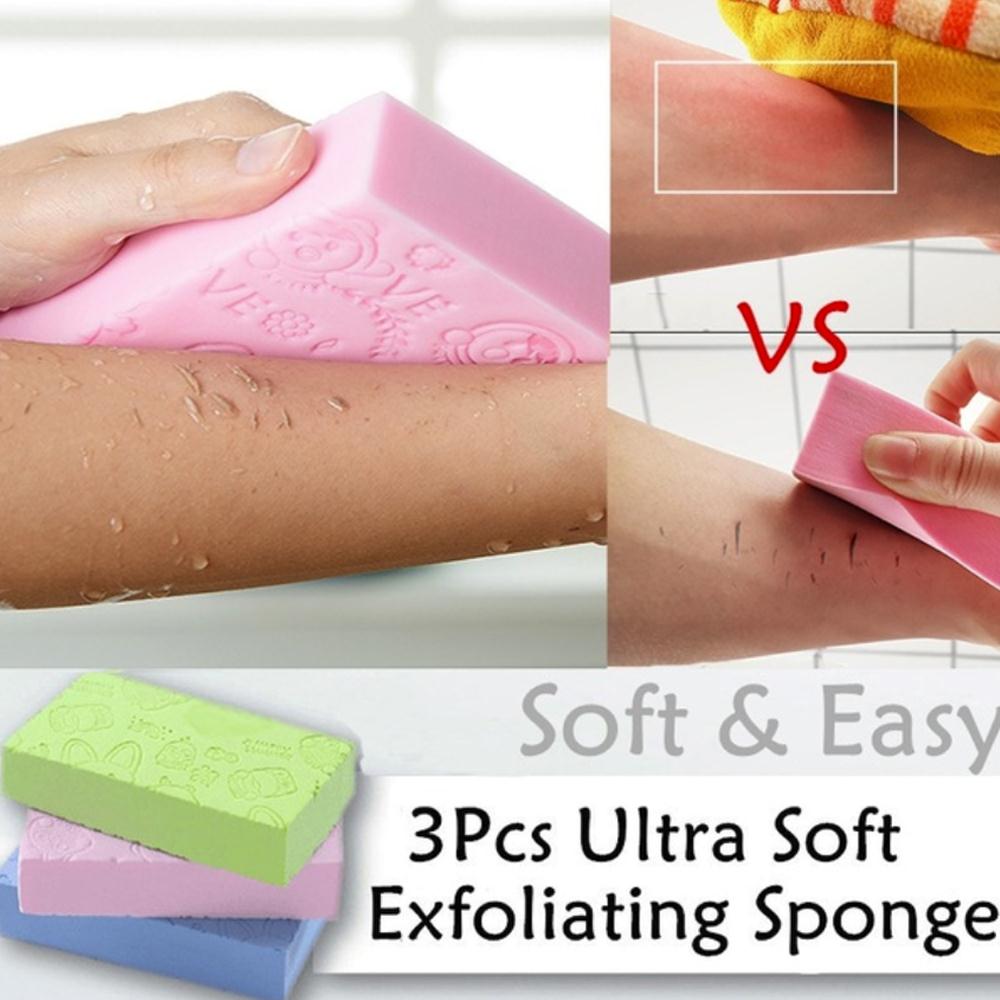 Ultra Soft Bath Sponge Square Woman for Baby & Adult Skin Care Exfoliating Shower Sponge Scrubber Sponge Multifunction Family