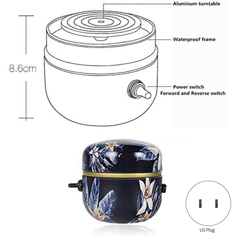 Mini elektrische pottenbakkersschijfmachine kleine pottenbakkersvormmachine met bak voor doe-het-zelf keramisch werk klei ambacht us plug