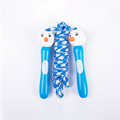 Kids Springtouwen Mooie Cartoon Springtouw Met Houten Handgrepen Gevlochten Wirwar Touw Fitness Sport Springtouwen: penguin