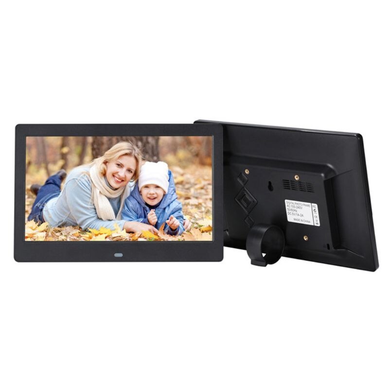 Digital Photo Frame 10.1 inch Picture Frame Full TN Display Background Music Support 64GB Remote Control