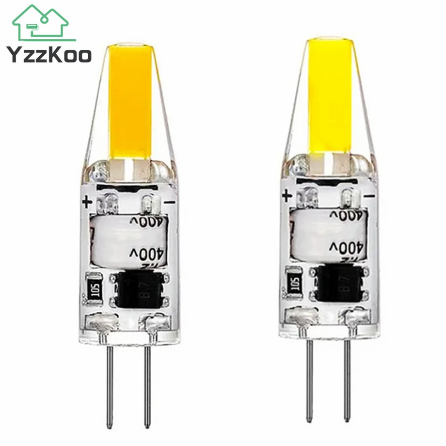 YzzKoo Mini G4 COB lámpara LED 12V AC/DC 220V luz de maíz 6W foco lámpara bombilla reemplazar 20W lámparas halógenas blanco frío/cálido