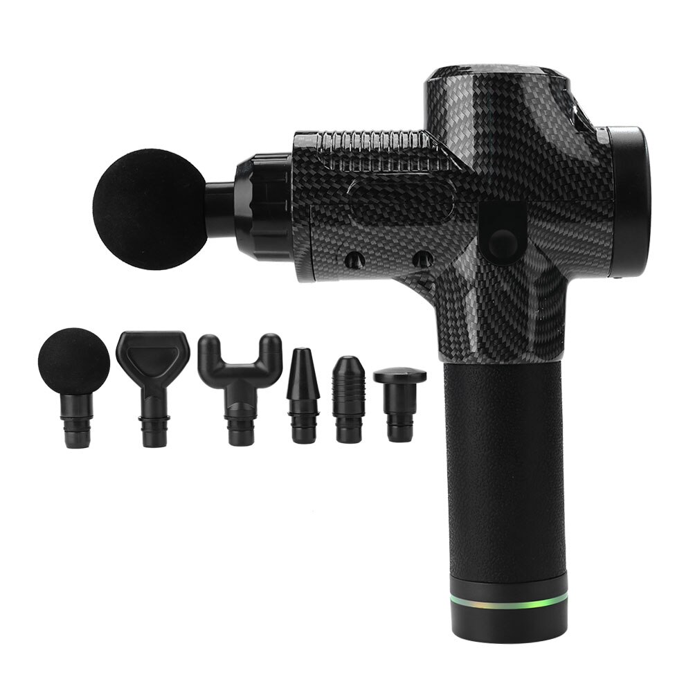 Elektrische massagepistool voor diepe spiermassage, spierpijn, lichaamsmassage, oefentherapie, fasciaal pistool met digitaal display: Vk