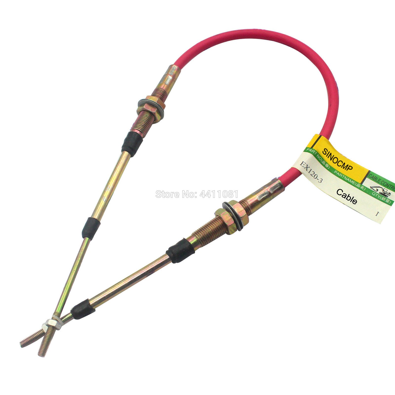 34 inches 86cm EX120-3 Excavator Throttle Cable for Hitachi Excavator Throttle Motor, 3 month warranty