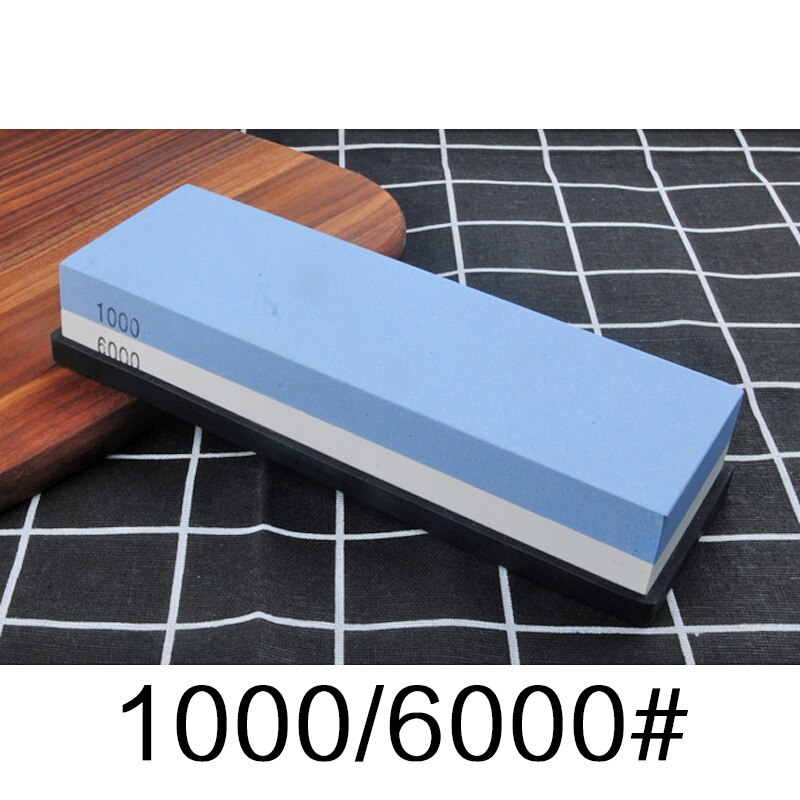 2-IN-1 240 600 1000 3000 grit Knife Sharpener Whetstone Sharpening Stones grinding stone water stone kitchen Tool: 1000 6000 grit