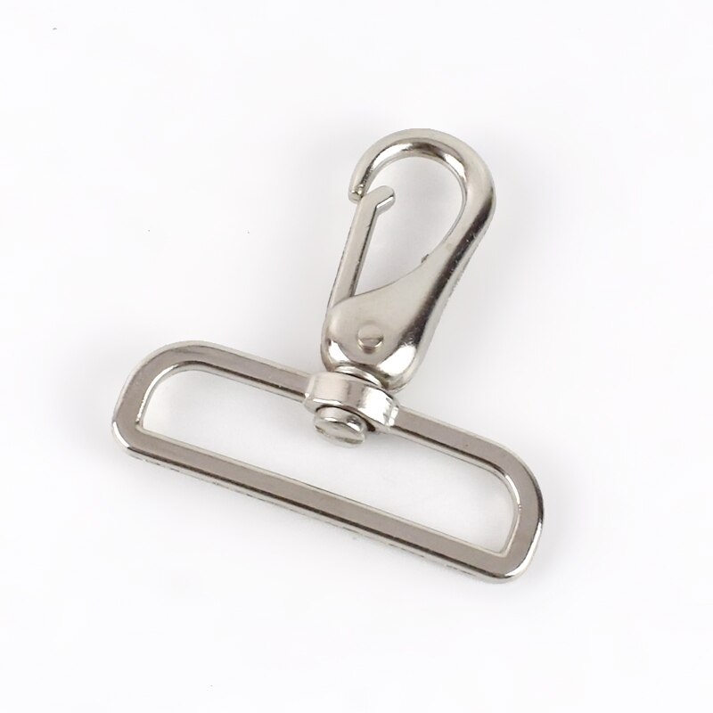 2/4 Stuks 50Mm Metalen Lederen Gespen Tas Riem Riem Swivel Haak Trigger Clip Gesp Hardware Sluiting Diy bagage Accessoires BF403: 50mm-4Pcs / Silver