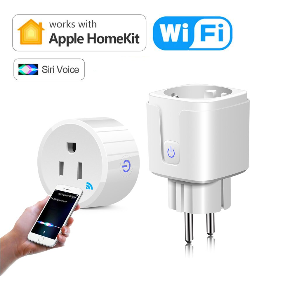 Wifi smart home gadgets stopcontact stekker apple homekit smart home bediening schakelaar werkt met tuya app alexa google domotica