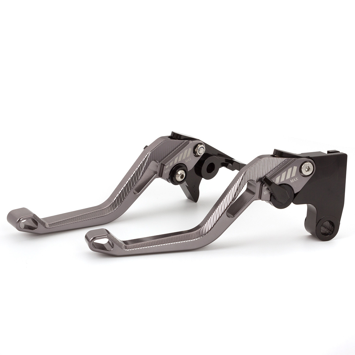 Motorcykel justerbar bremsekoblingshåndtag til yamaha yfz 450 yfz 450 2007 3d rhombus aluminium bremsekoblingshåndtag håndtag: 147mm grå