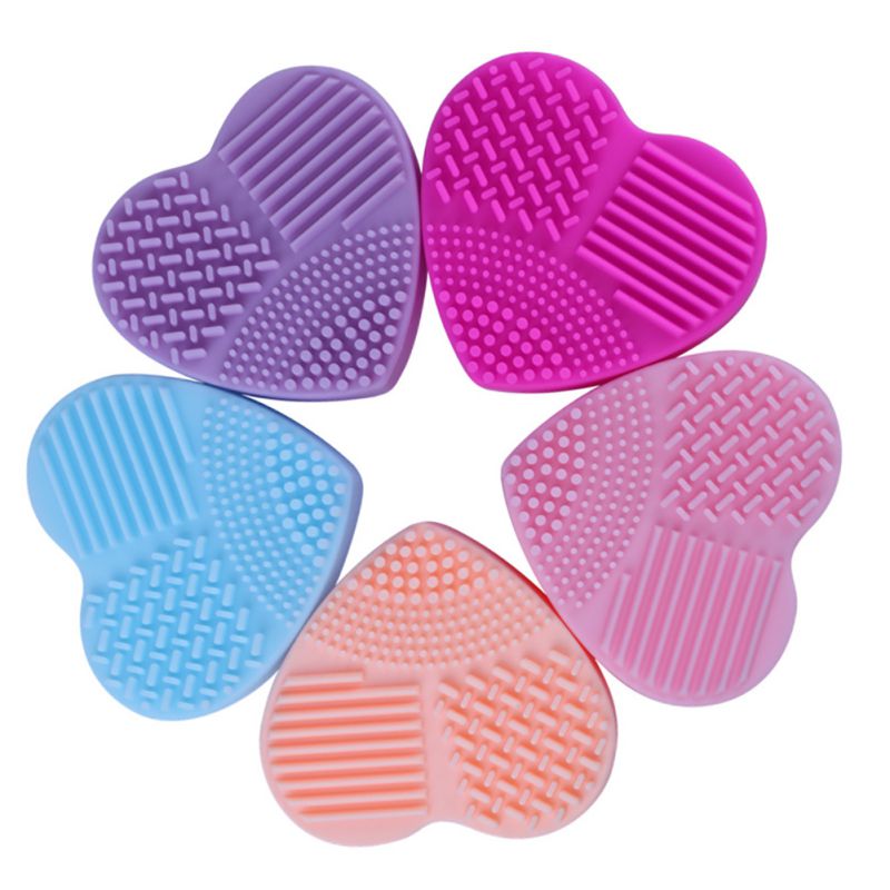 Base de Maquillaje cepillo depurador Junta pincel de maquillaje de silicona almohadilla limpiadora brocha para limpieza de maquillaje Gel alfombrilla de limpieza herramienta de mano
