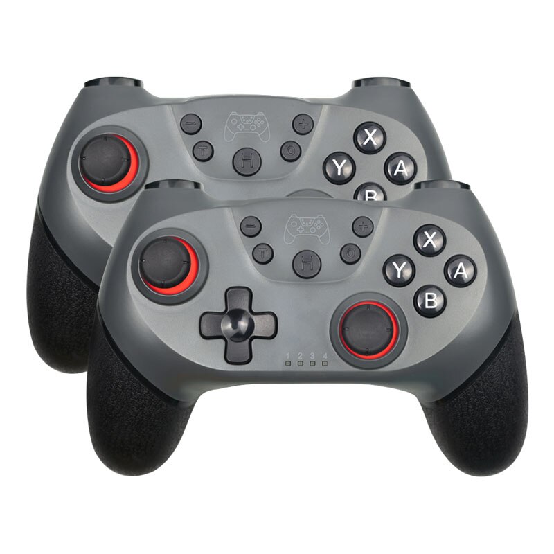 Senza fili di Bluetooth Gamepad Per Nintendo Interruttore Pro NS-Interruttore Pro Controller di Gioco joystick Per Nintend Console con 6 -assi Maniglia: 2pcs-Silver