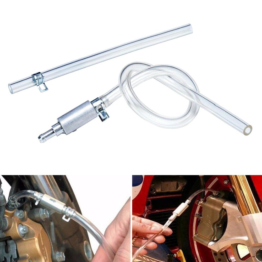 Motorcycle Car Brake Bleeder Clutch One Way Valve Tube Bleeding Tool Kit Connect And Pump, Easy to Use, Simply Connect and Pump