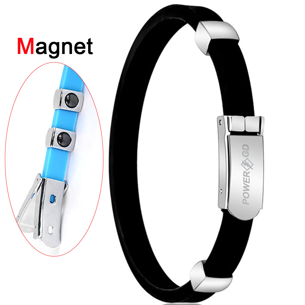 Sport Silikon Anti-Statische Power Armband Frauen Männer Einstellbare Negative Ionen Armbänder Erwachsene Jugendliche Magnet Armreifen Außen