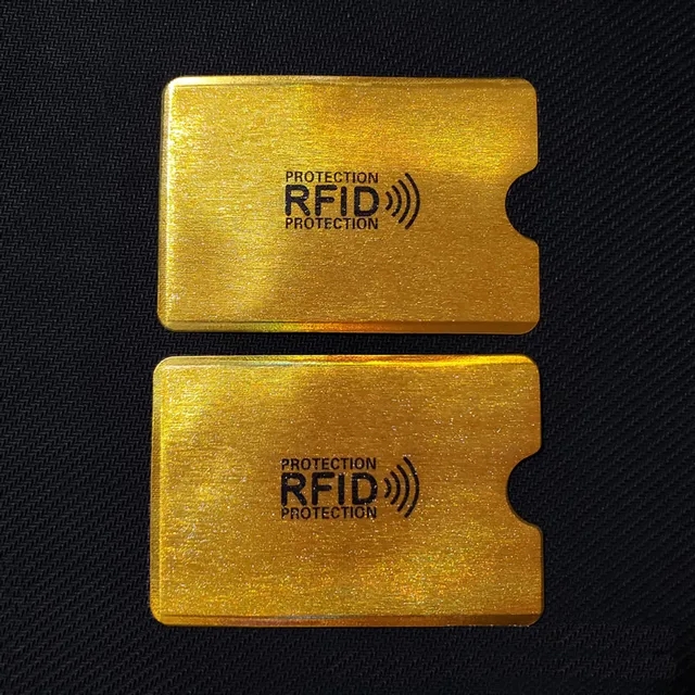10 stücke Anti-Scan-Schutz karten hülle Anti magnetische Aluminium folie tragbare Bankkarte halter Kredit NFC RFID-Kartens chutz hülle: Emerald Green