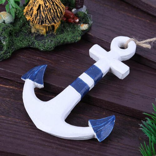 Viileä puinen käsintehty peräsin meren elämää merihenkinen teema kotiseinäkoriste roikkuu sisustus