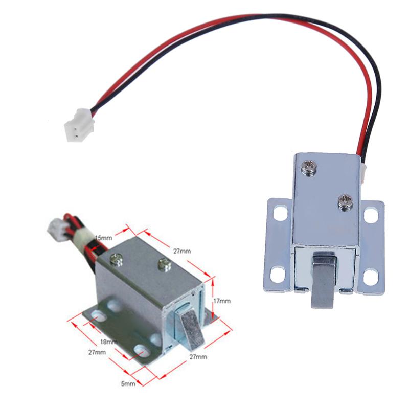 Mini DC 6V/12V Electric solenoid Lock small electromagnetic lock Cabinet Door Electric Lock Assembly Solenoid Lock Mini