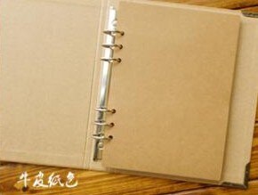 Blank Cover Loose-Leaf Album Concise Kraft Paper Diary Hand -Painted Graffiti Diary Photo Album For Lover Baby Wedding 40 Pages: kraft paper