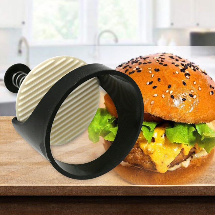 Multifunktionel gør-det-selv-burgerpresse manual hamburgerpresser oksekødsbøffer forme køkken hamburger kødpresse værktøjsmaskiner