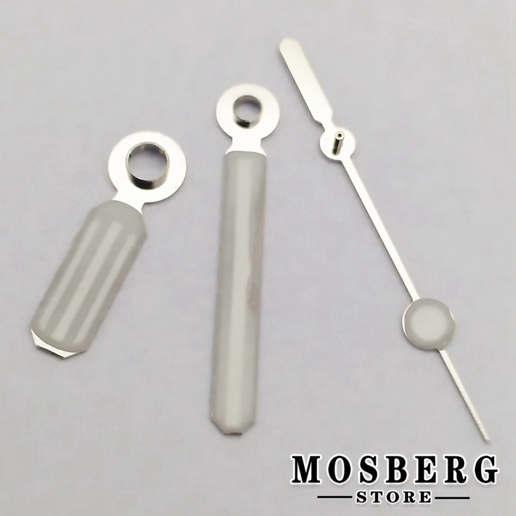 Lancette dell'orologio puntatore argento luminoso verde in forma NH35 NH36 eta2824 2836 Miyota 8215 8205 821A DG2813 3804 parti di movimento automatico